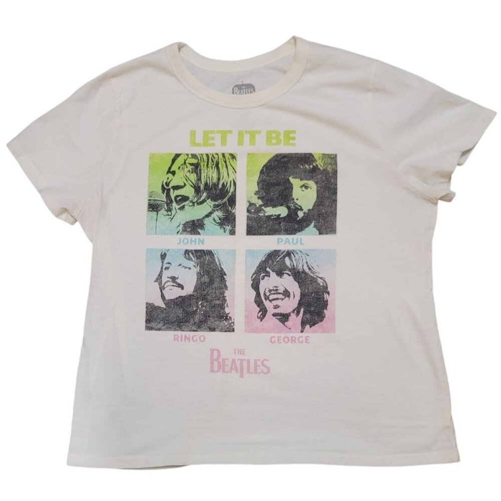 The Beatles "Let It Be" Graphic T-Shirt With John, Paul, Ringo & George